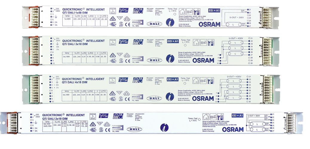 OSRAM |  DALI  1X36 QTi QUICKTRONIC INTELLIGENT Touch DIM 360x30x21Osram 4050300870427