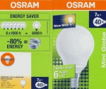 OSRAM | E14  7 (=40)W/827 Mini Globe () DULUXSTAR 800lm 10000h Osram D58 H95